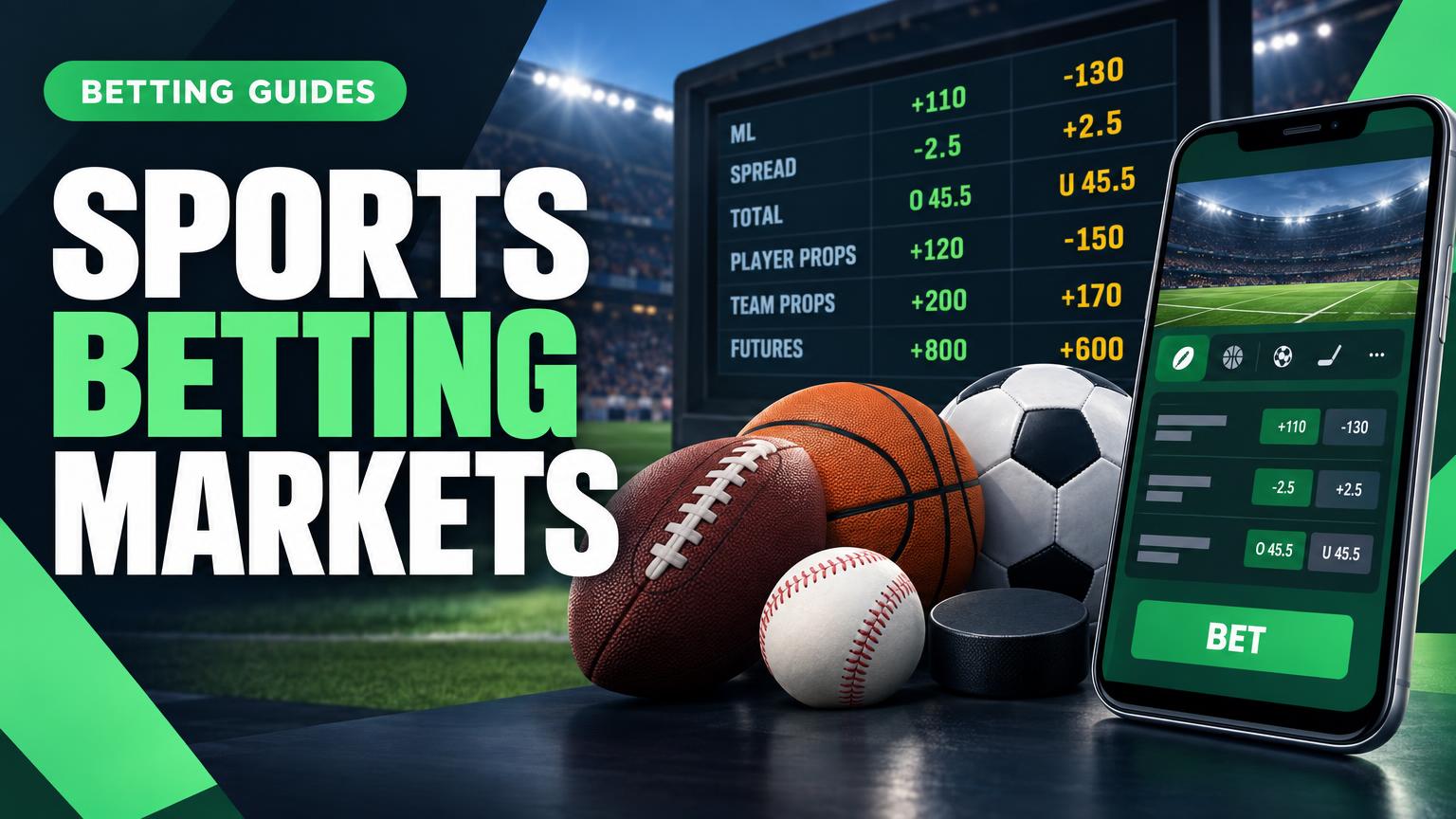 What Are Sports Betting Markets? Wager Types and How They Work