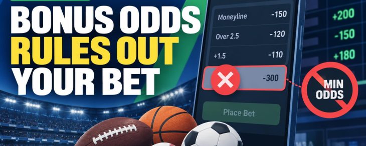 When a Sportsbook Bonus's Minimum Odds Requirement Excludes a Bet