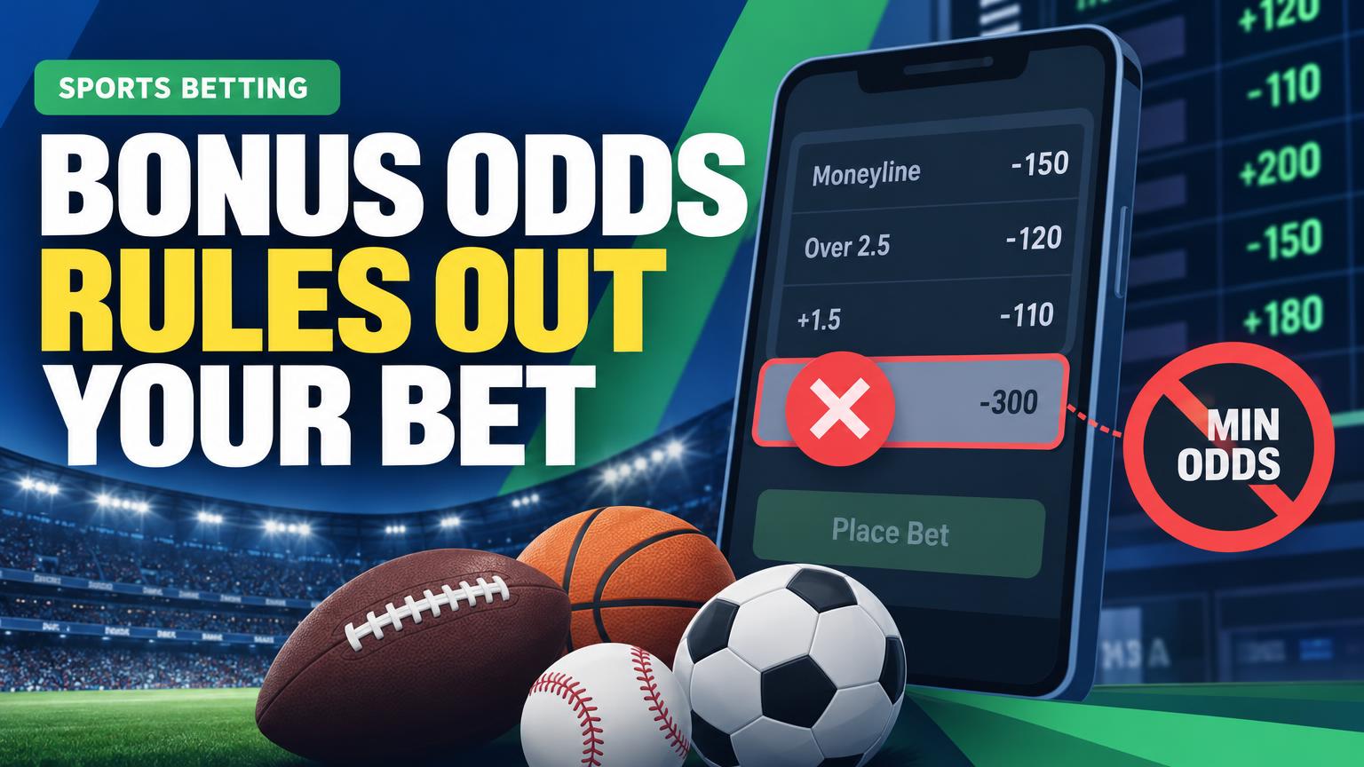 When a Sportsbook Bonus’s Minimum Odds Requirement Excludes a Bet