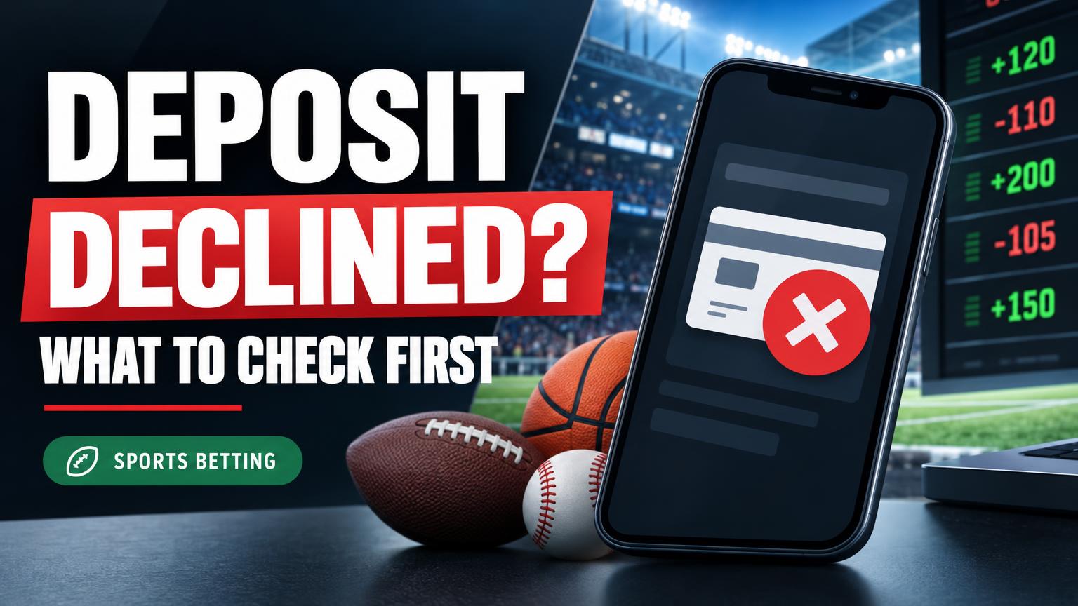 Sportsbook Deposit Declined? What to Check First